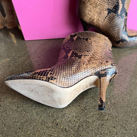 Rounded Stiletto Ankle Boots booties - Paris Texas - Picture 2 of 5